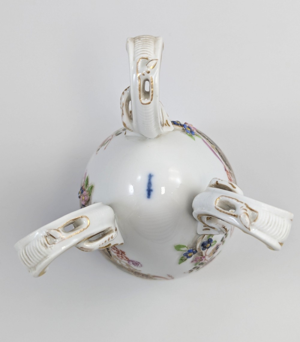 KPM Berlin, Porcelain Egg on Legs, Tea Caddy or Jar, c. 1780 View XI
