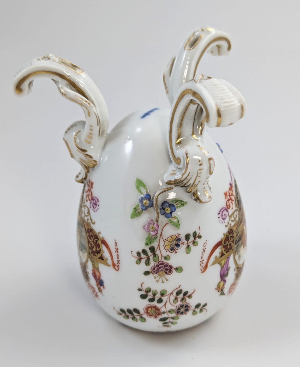 KPM Berlin, Porcelain Egg on Legs, Tea Caddy or Jar, c. 1780 View XV