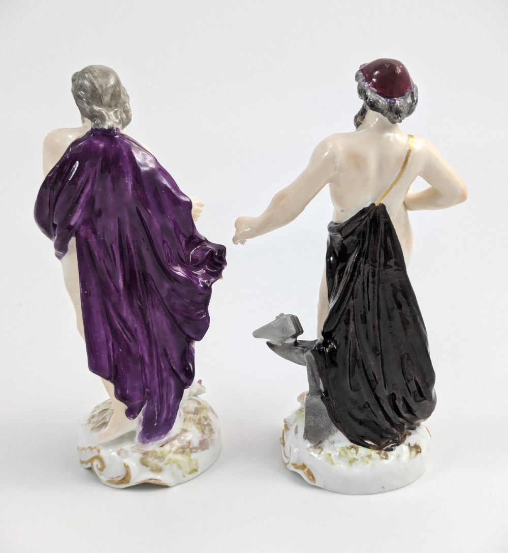 Samson Porcelain Figures Poseidon and Hephaestus, France c.1850. View III