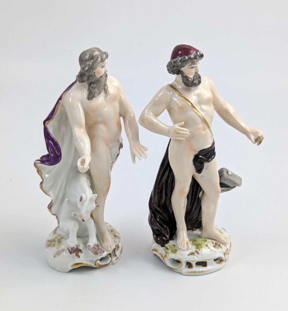 Samson Porcelain Figures Poseidon and Hephaestus, France c.1850. View V