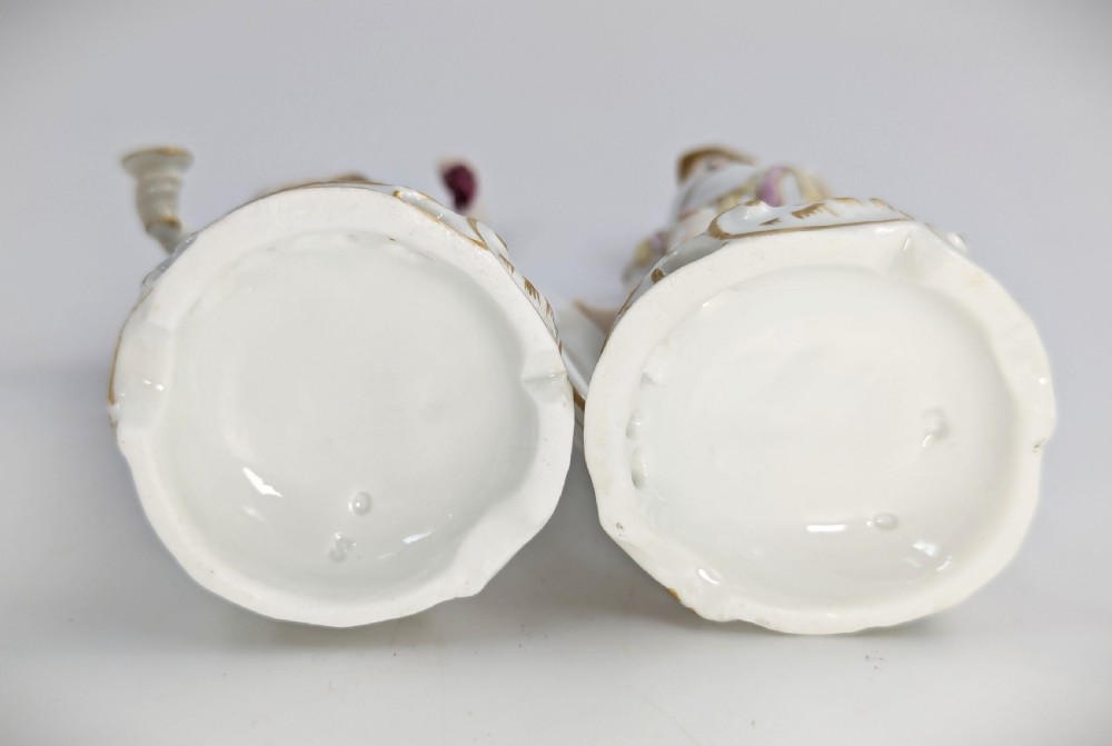 Bacchus and Mars Chelsea Style Figurines by Samson & Cie, circa 1850.  View V