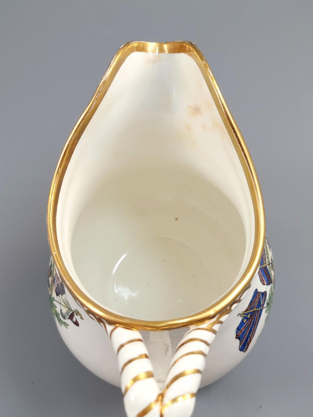 Rare Staffordshire Crimean War Alliance Jug by G.F. Bowers, c.1857 View VIII