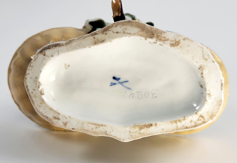  Meissen Rococo Figural Double Salt Cellars, , c.1830 View VI