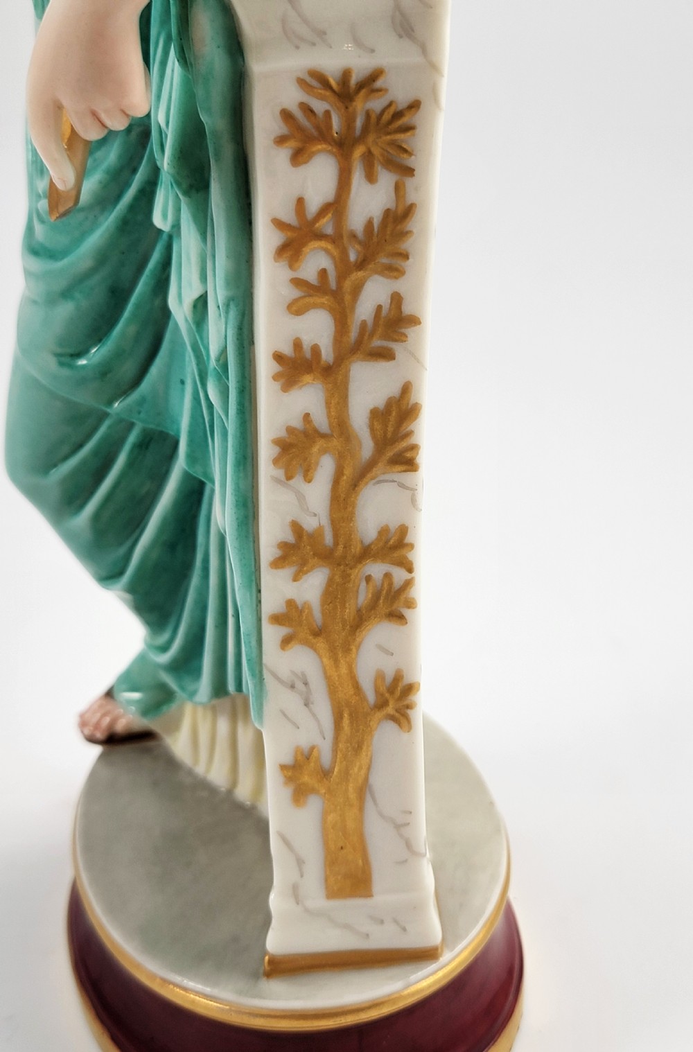 Royal Worcester Porcelain Figure of Aphrodite, Dated 1867, Sea-Green Robe View XII