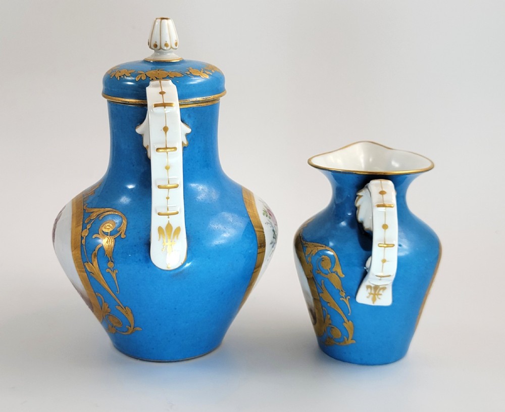 French Tête-à-Tête Tea Set, Sèvres Style with Portraits, Belle Époque, c. 1880–1890 View III