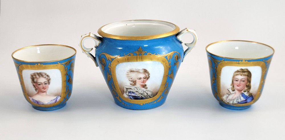 French Tête-à-Tête Tea Set, Sèvres Style with Portraits, Belle Époque, c. 1880–1890 View XI