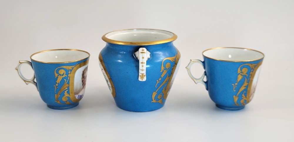 French Tête-à-Tête Tea Set, Sèvres Style with Portraits, Belle Époque, c. 1880–1890 View XIV