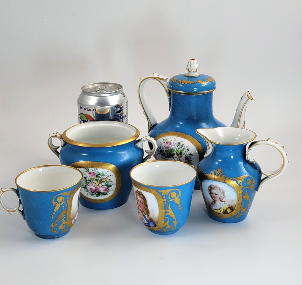 French Tête-à-Tête Tea Set, Sèvres Style with Portraits, Belle Époque, c. 1880–1890 View XVII