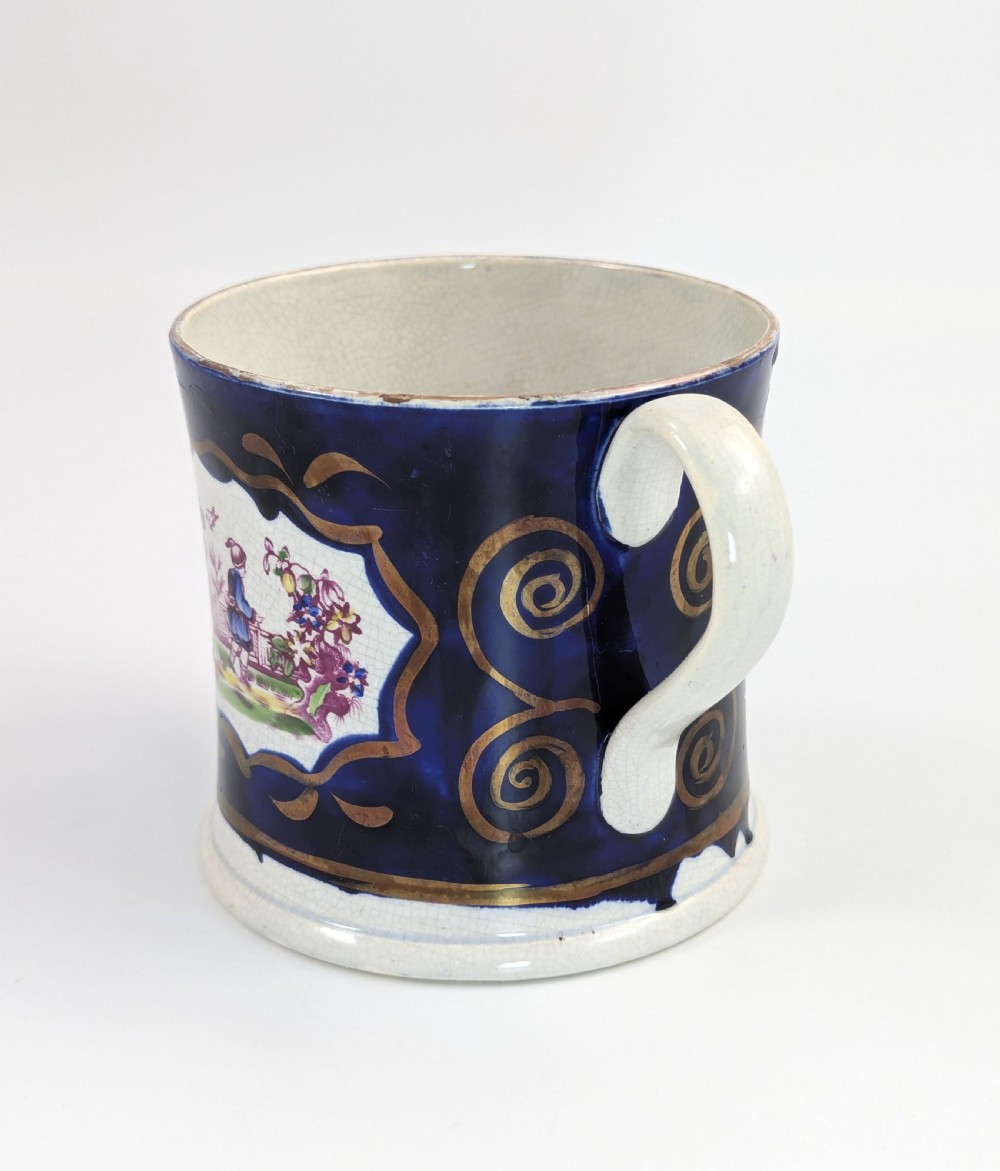 Early 19th Century Staffordshire Pearlware Loving Cup, Chinoiserie, c.1820 View II