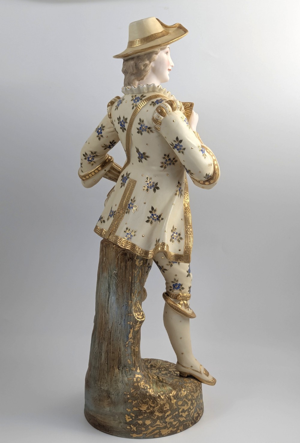 Large Dresden Style Porcelain Figure, c.1900, Thuringia/Capodimonte Influence, 51cm View II