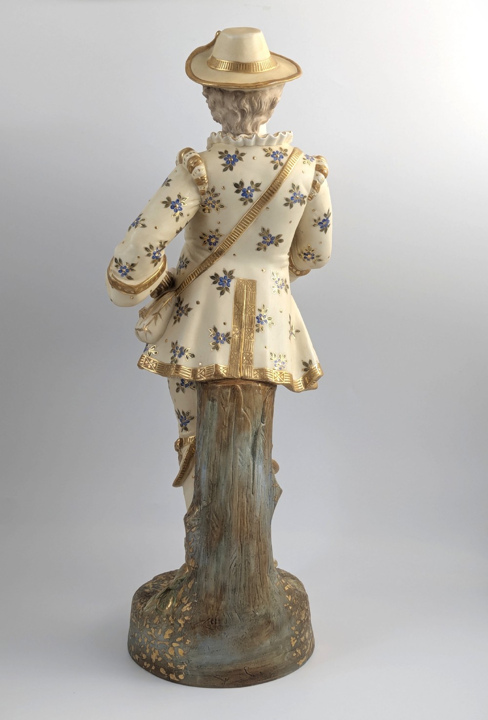 Large Dresden Style Porcelain Figure, c.1900, Thuringia/Capodimonte Influence, 51cm View IV
