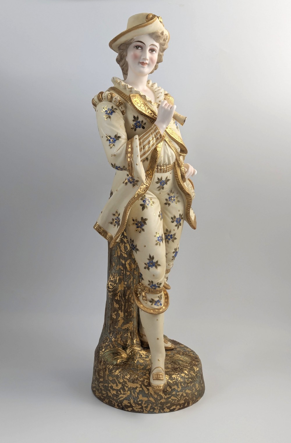 Large Dresden Style Porcelain Figure, c.1900, Thuringia/Capodimonte Influence, 51cm View VII