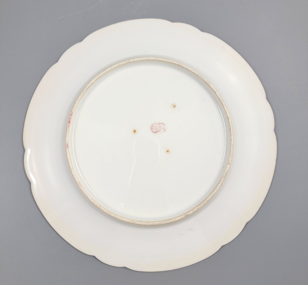Paris Porcelain Plate, Sèvres Style, Hand-Painted, c.1860 View IV