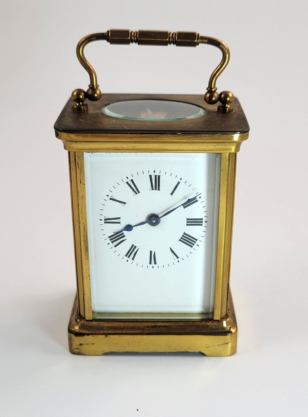 French Brass Carriage Clock by Duverdrey & Bloquel, c.1900,Working, Original Key View II