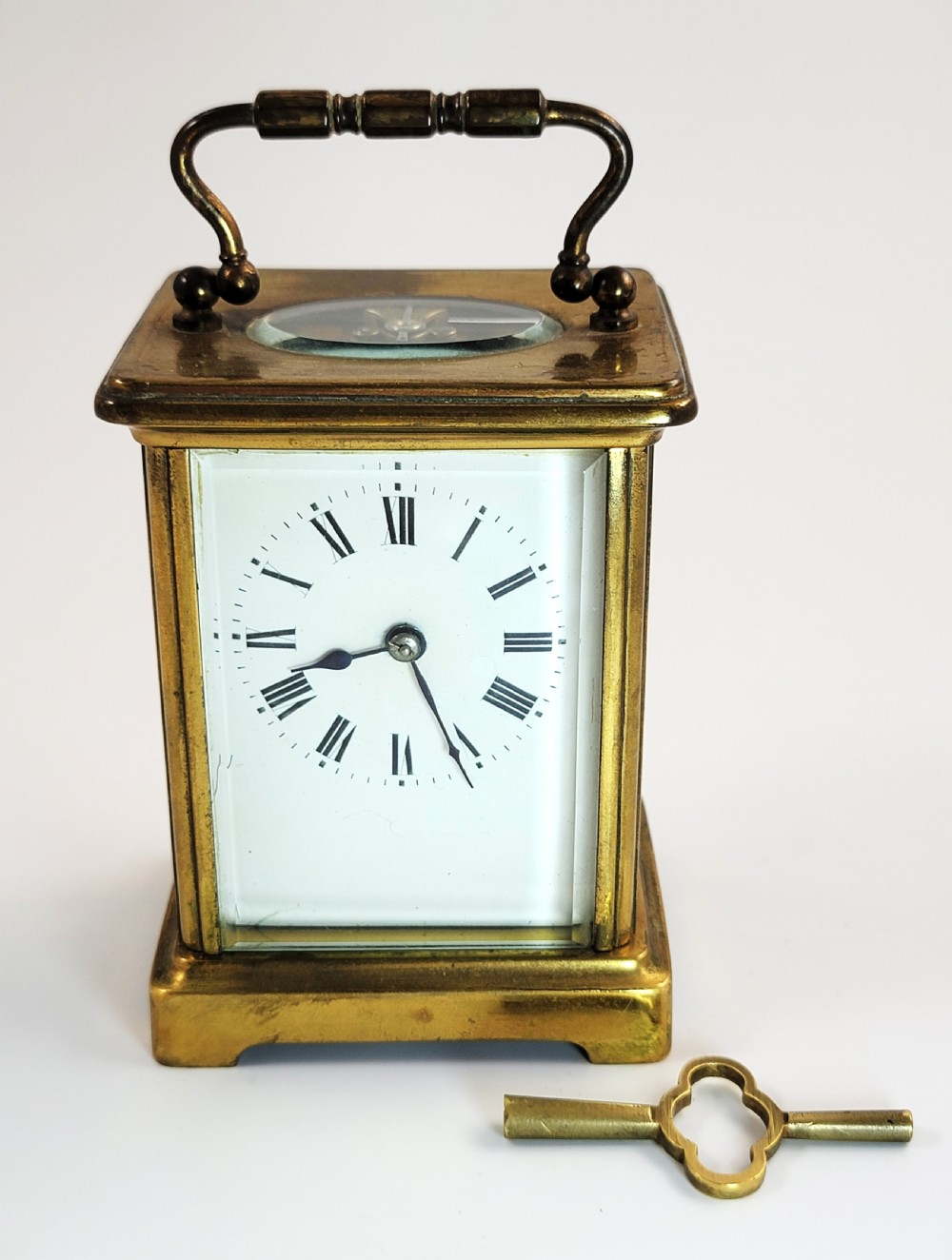 Original French Carriage Clock by Delepine-Barrois, c.1900, Working, Alarm, Key