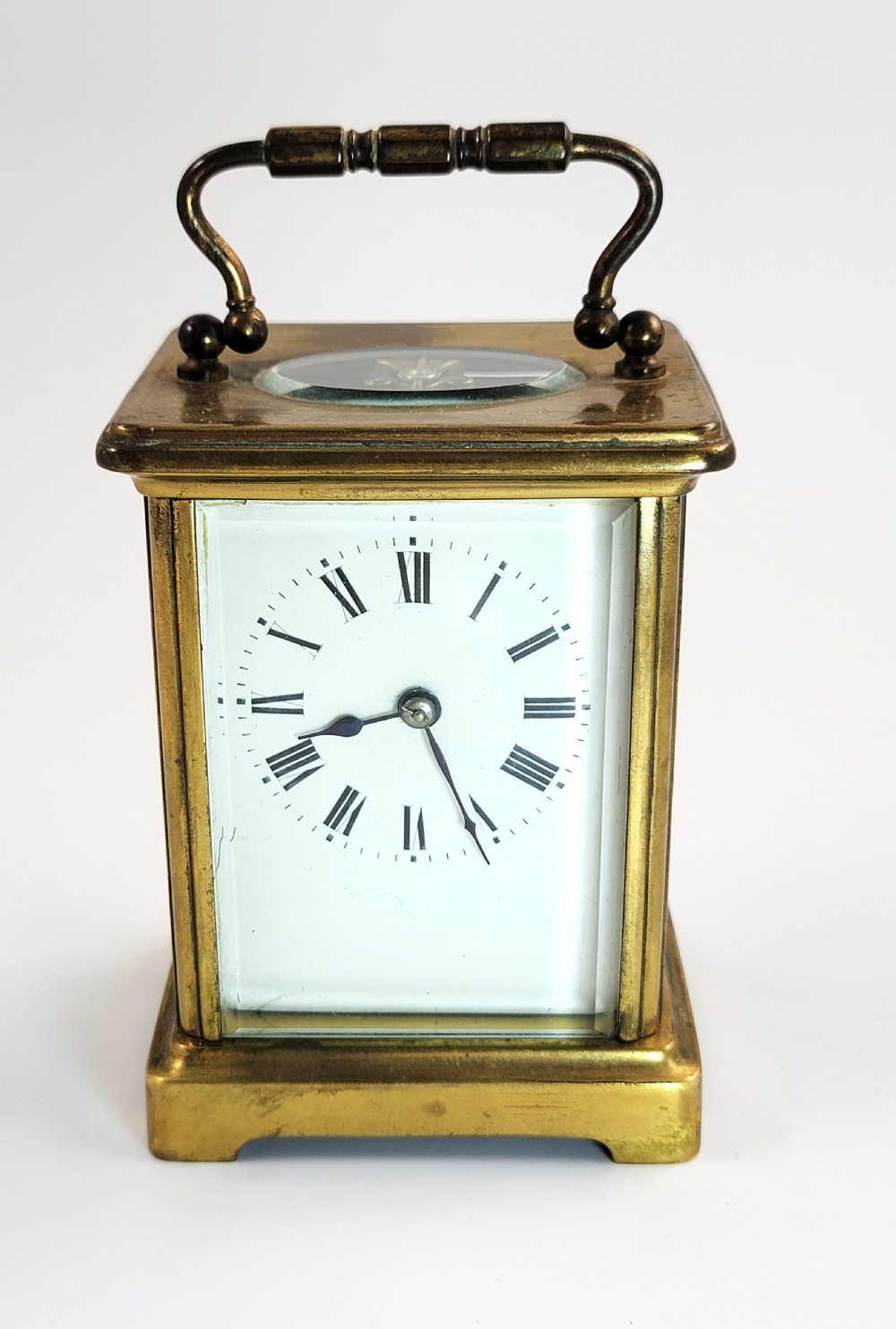 Original French Carriage Clock by Delepine-Barrois, c.1900, Working, Alarm, Key View II