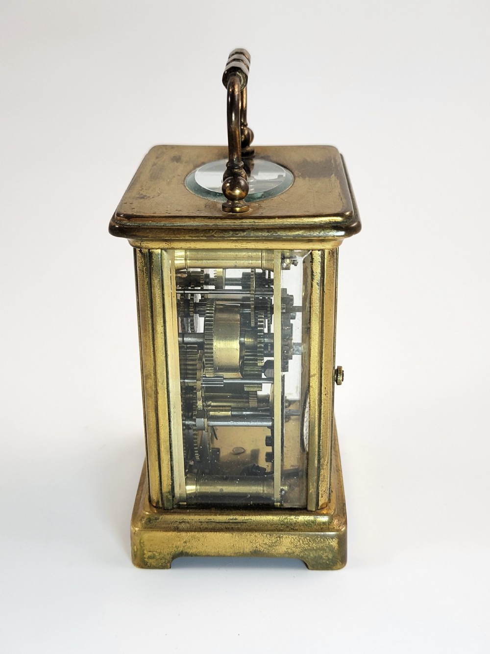 Original French Carriage Clock by Delepine-Barrois, c.1900, Working, Alarm, Key View III
