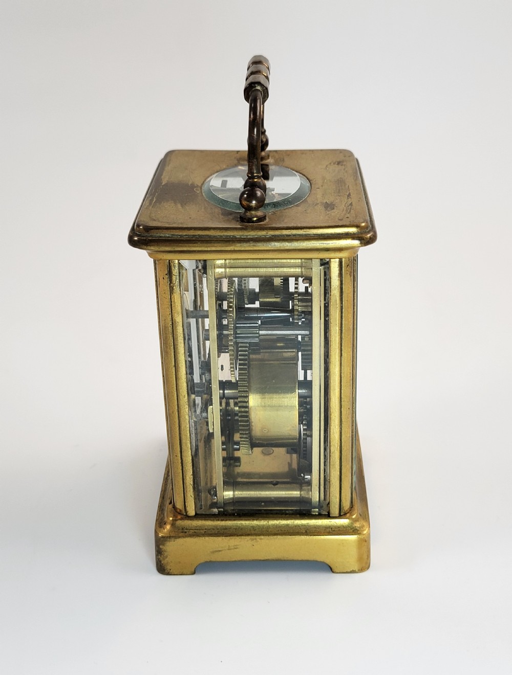 Original French Carriage Clock by Delepine-Barrois, c.1900, Working, Alarm, Key View IV