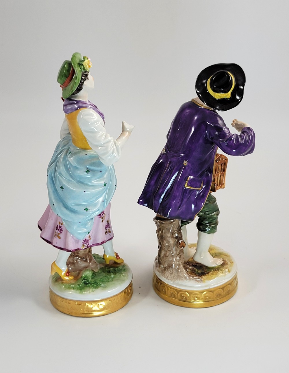 Early 20th Century German Porcelain Pair by Oldest Volkstedt Factory View IV