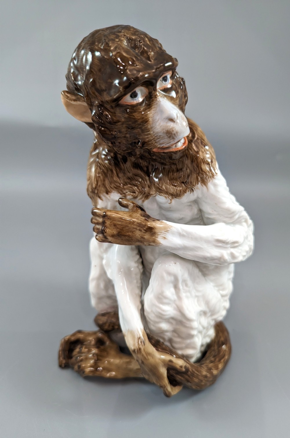 A Museum-Quality & Provocative Meissen Porcelain Monkey, 