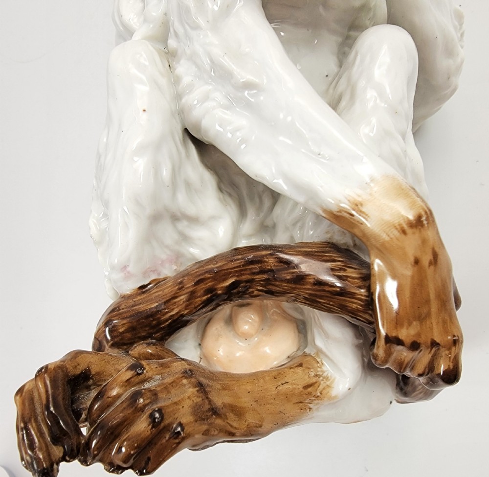 A Museum-Quality & Provocative Meissen Porcelain Monkey, 