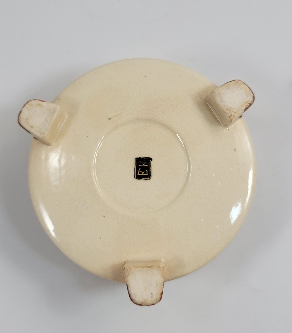 Satsuma Tripod Covered Box, Attributed to Kinkozan, Kyoto, c.1890 View VIII