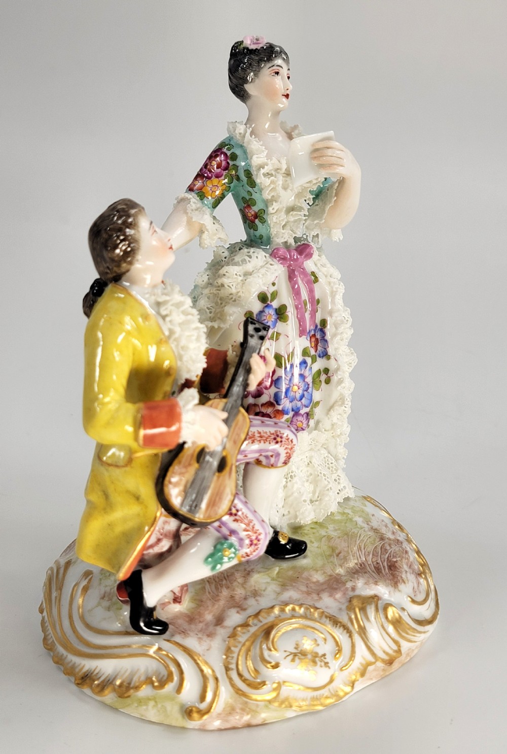 Bourdois & Bloch, Paris – Biscuit-Lace Porcelain Group “Duo” , c.1868 View V