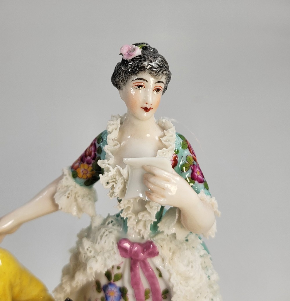 Bourdois & Bloch, Paris – Biscuit-Lace Porcelain Group “Duo” , c.1868 View X