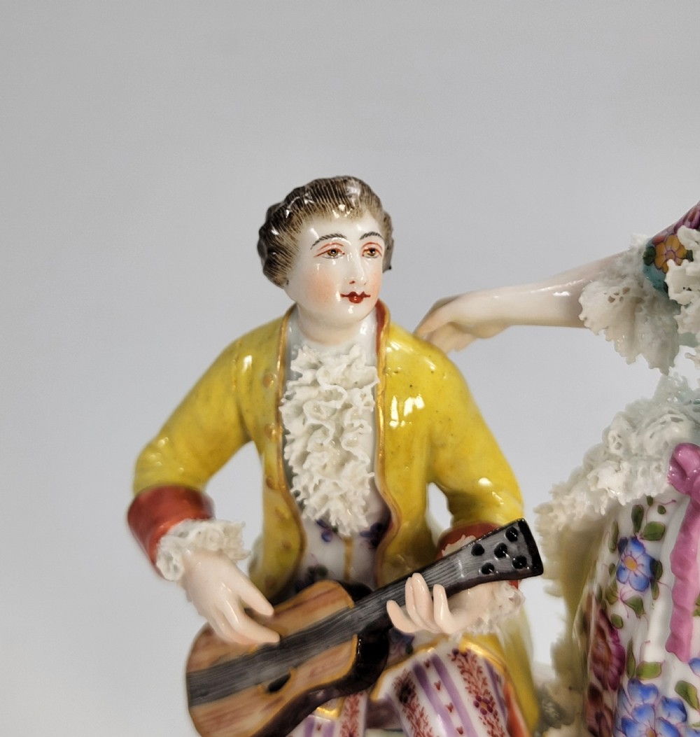 Bourdois & Bloch, Paris – Biscuit-Lace Porcelain Group “Duo” , c.1868 View XI