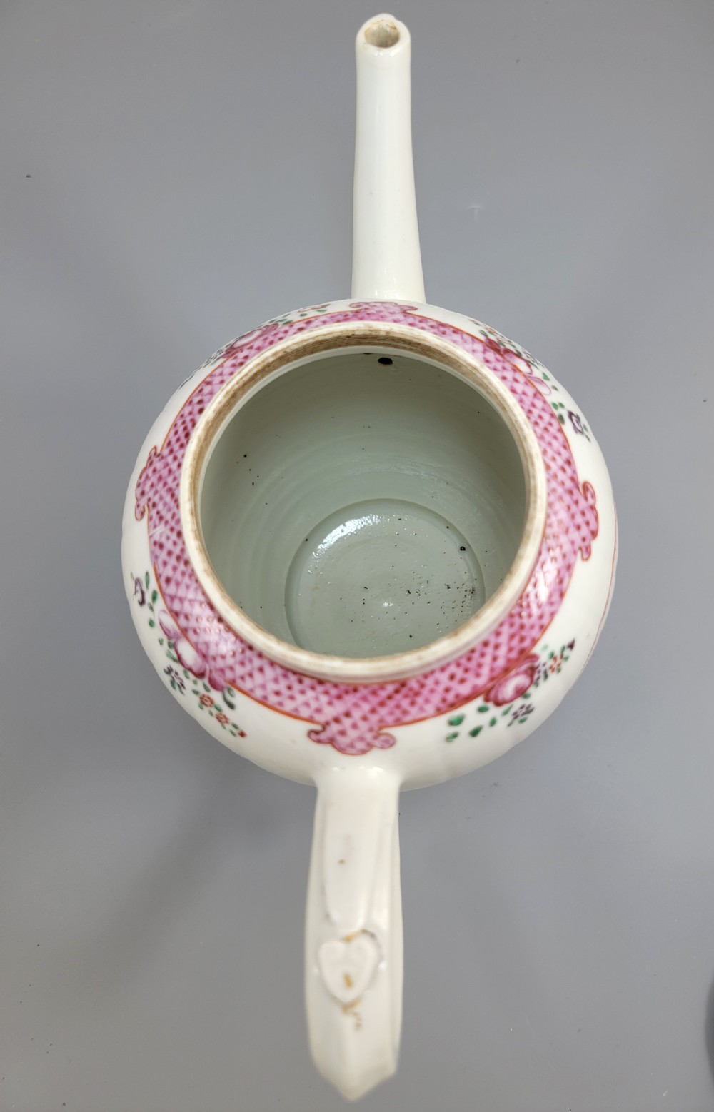 Antique English New Hall Porcelain Teapot, Unique Form, c.1785–1795 View VIII