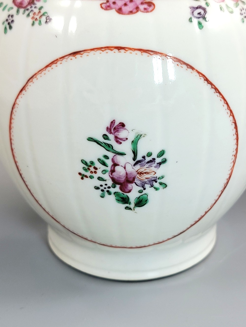 Antique English New Hall Porcelain Teapot, Unique Form, c.1785–1795 View XVII