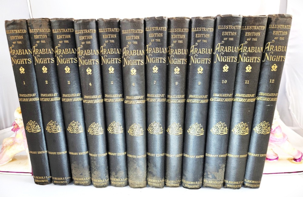 Burton “Arabian Nights” 1897 H.S. Nichols Library Edition 12 vols Illustrated View II