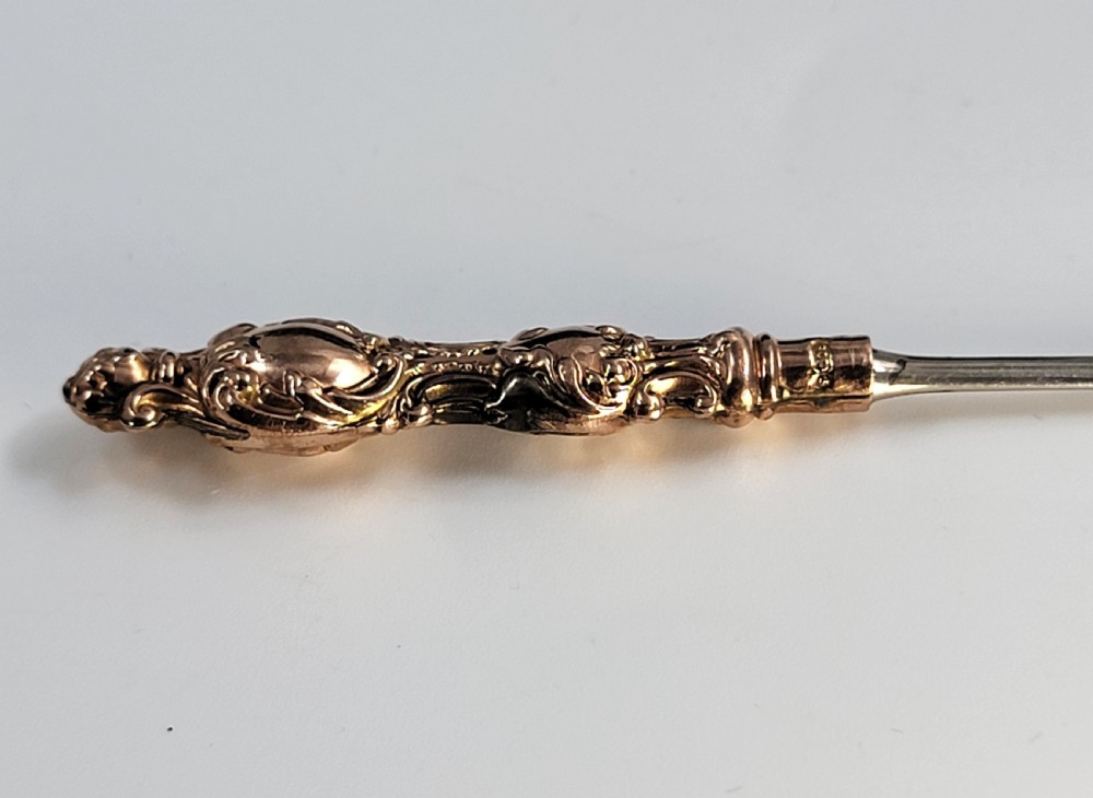 A Superb Antique English 9ct Gold & Crystal Vanity Set by Levi & Salaman, Birmingham 1900 View XXIV