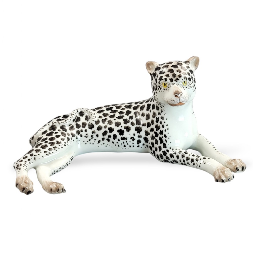Samson, Paris — Porcelain Figure of a Leopard, mid-19th century