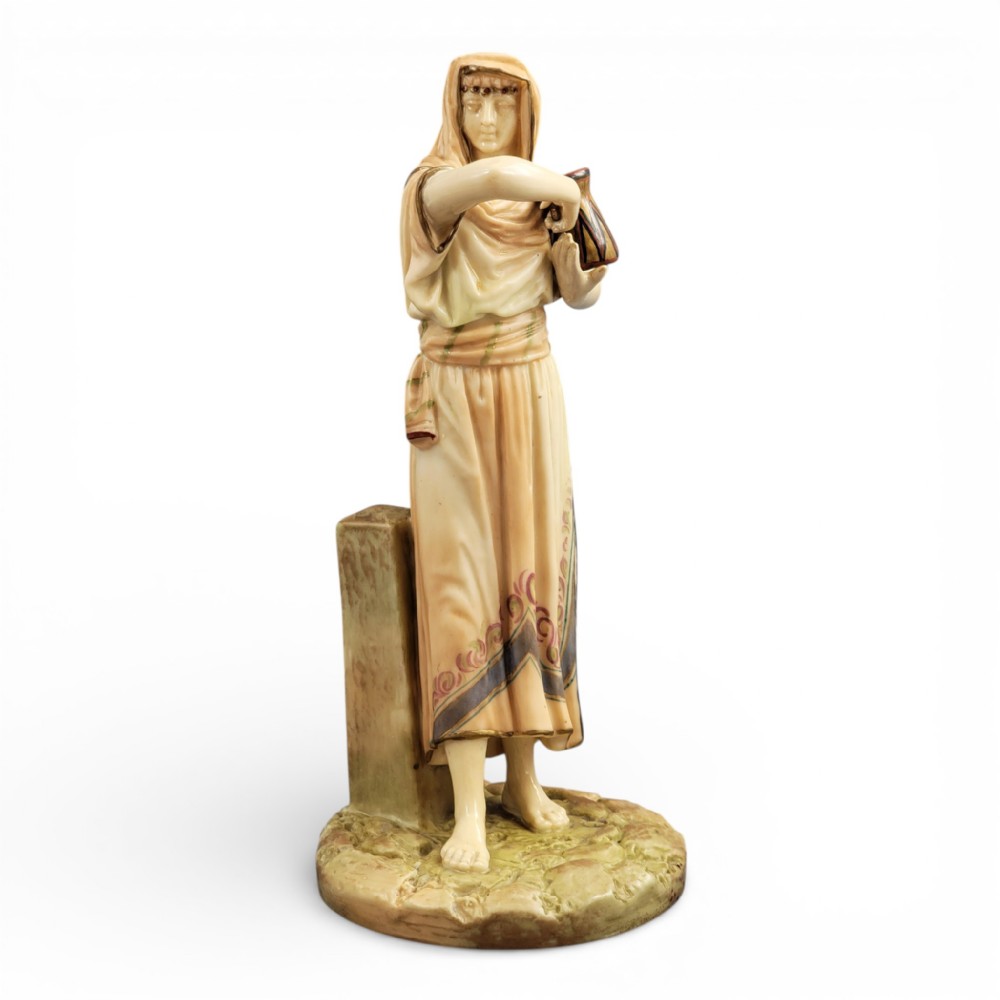 Royal Worcester Sculptural Egyptian Woman by James Hadley, 1895