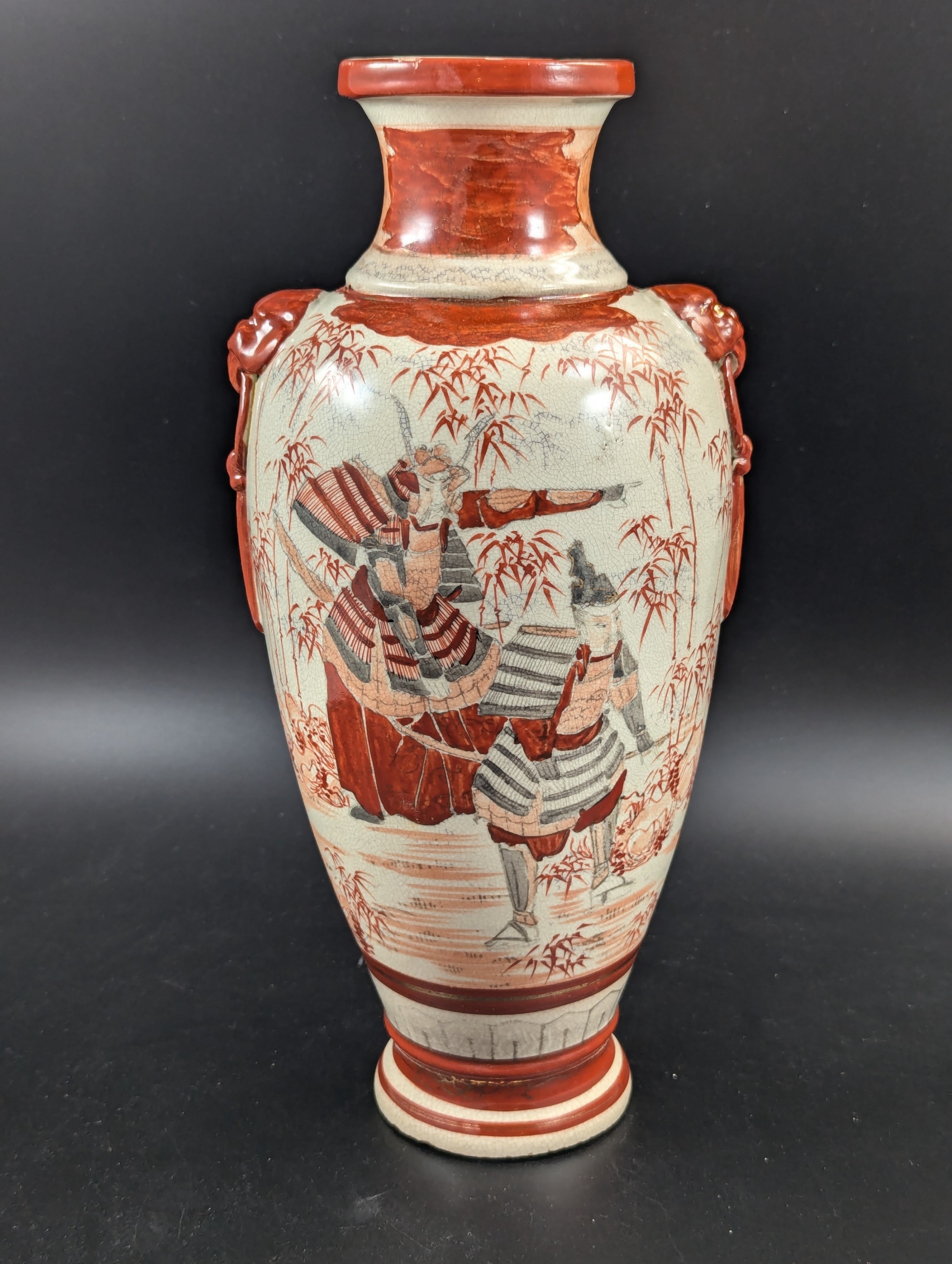 Antique Japanese Kutani Vase, Japan, Meiji Era (1868-1912) display picture 1