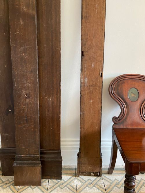 4 ARCHITECTURAL CLASSICAL INSPIRED OAK IONIC COLUMN FASCIAS 200CM TALL C1900 - ADDITIONAL PHOTO 9