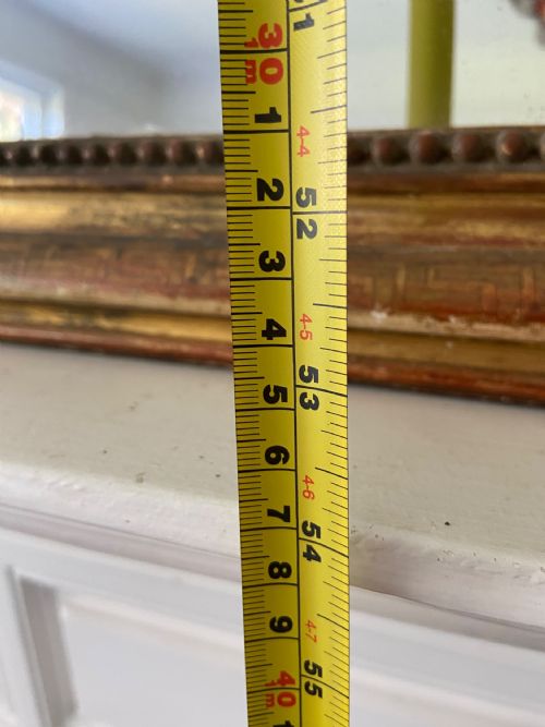 LOUIS PHILLIPE FRENCH 19THC GILT OVERMANTLE MIRROR 137CM ORIGINALMERCURY PLATE - ADDITIONAL PHOTO 18