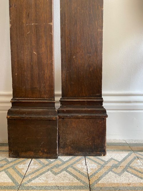 4 ARCHITECTURAL CLASSICAL INSPIRED OAK IONIC COLUMN FASCIAS 200CM TALL C1900 - ADDITIONAL PHOTO 6