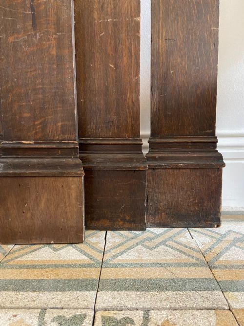 4 ARCHITECTURAL CLASSICAL INSPIRED OAK IONIC COLUMN FASCIAS 200CM TALL C1900 - ADDITIONAL PHOTO 7