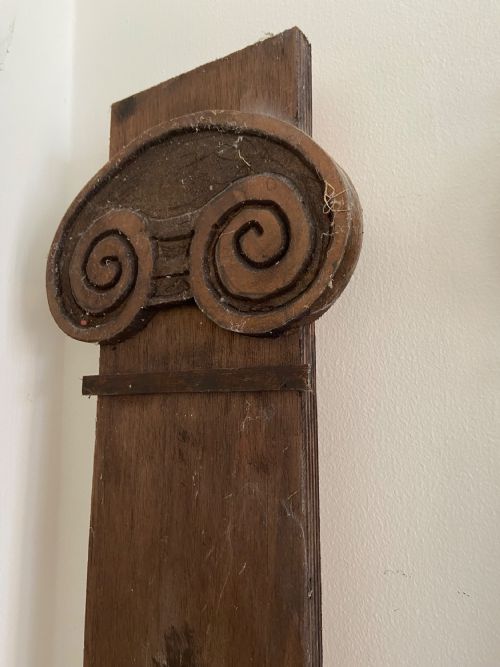 4 ARCHITECTURAL CLASSICAL INSPIRED OAK IONIC COLUMN FASCIAS 200CM TALL C1900 - ADDITIONAL PHOTO 12