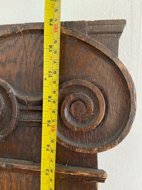 4 ARCHITECTURAL CLASSICAL INSPIRED OAK IONIC COLUMN FASCIAS 200CM TALL C1900 - ADDITIONAL PHOTO 15