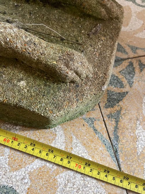 ANTIQUE RECUMBENT GREYHOUND WEATHERED COMPOSITE STONE CIRCA 1910 70CM - ADDITIONAL PHOTO 9