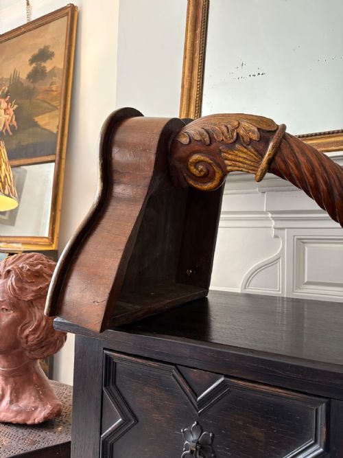 AN EARLY 19TH CENTURY MAHOGANY AND GILDED MONOPODIA CORNER CONSOLE TABLE C1835 - ADDITIONAL PHOTO 13