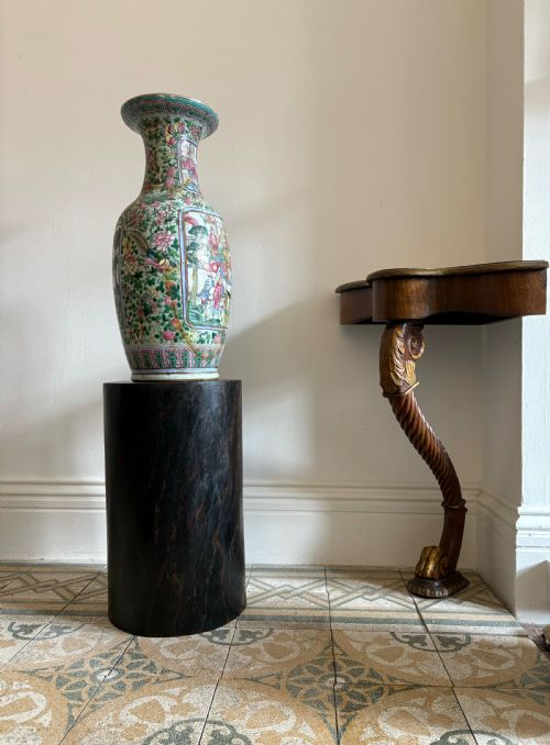 AN EARLY 19TH CENTURY MAHOGANY AND GILDED MONOPODIA CORNER CONSOLE TABLE C1835 - ADDITIONAL PHOTO 2