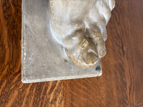A GRAND TOUR CLASSICAL PLASTER FOOT SCULPTURE MUSEUM COPY C1900 31CM TALL - ADDITIONAL PHOTO 15