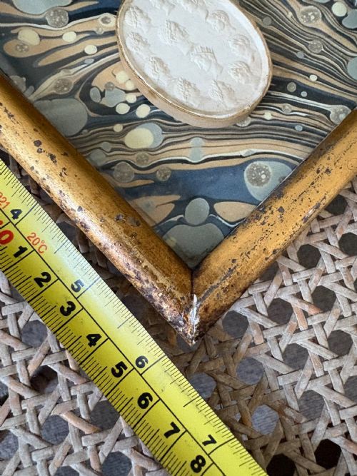 A GILT FRAMED 19THC PAIR OF GRAND TOUR EMPEROR PLASTER INTAGLIO CAMEOS 16CM - ADDITIONAL PHOTO 14
