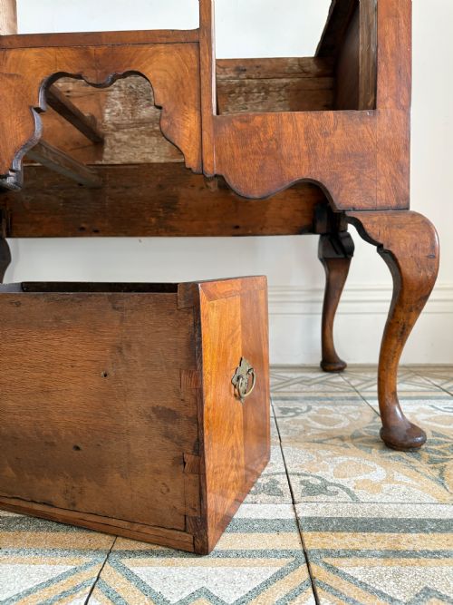 EARLY 18TH CENTURY ENGLISH WALNUT CHEST ON STAND CIRCA 1730 161CM TALL - ADDITIONAL PHOTO 14