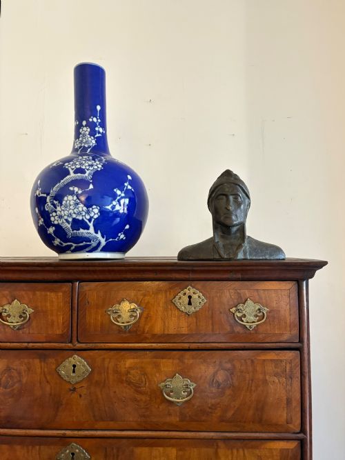 A 19TH CENTURY HEAD AND SHOULDER BRONZE CAST BUST OF DANTE 21CM WIDE - ADDITIONAL PHOTO 7