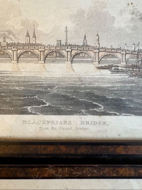 A GROUP OF 9 19THC RUDOLPH ACKERMANN'S LONDON LANDMARKS COLOURED AQUATINT 24CM - ADDITIONAL PHOTO 4